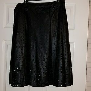 Faux Leather Skirt